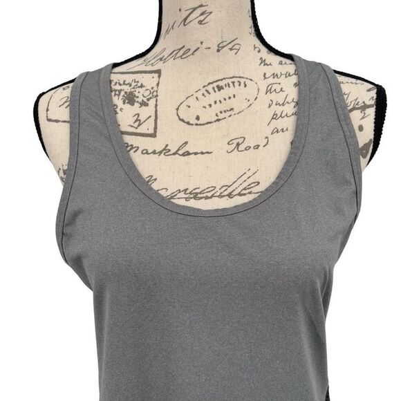 Athleta Eyelet Unsinkable Yoga Tank Top Graphite Gray Size Small - Picture 5 of 13
